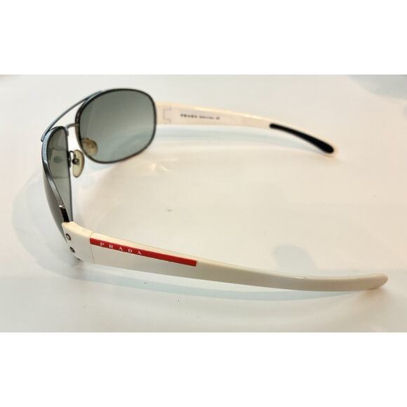 Y2K Prada Linea Rossa SPS 54E Sports Oversized Pilot Sunglasses - Picture 6 of 12